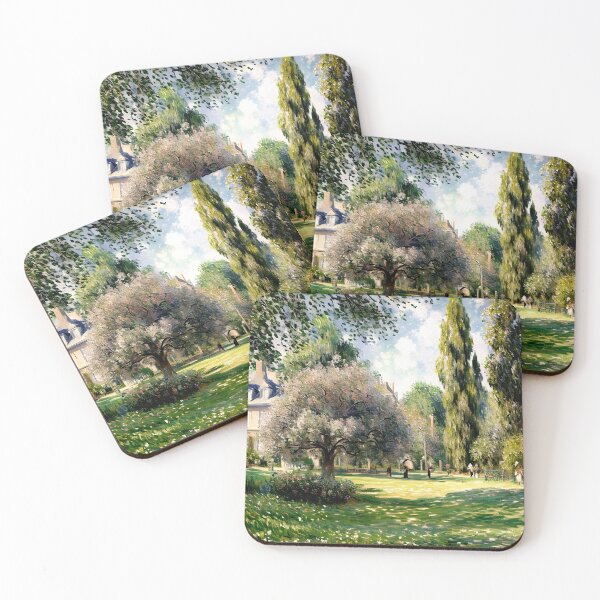 Item preview, Park Monceau, Paris: Impression of Blossoming Elegance, Leisurely Strolls designed and sold by artdesignsnow.