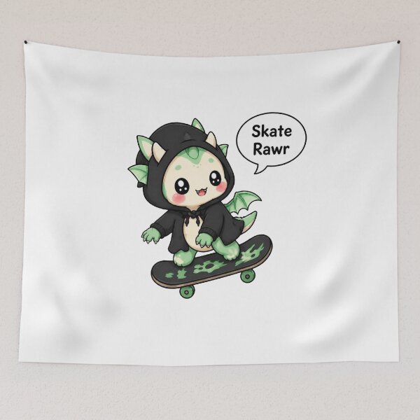 Item preview, Tiny Dragon Skating designed and sold by Icareis-Studios.