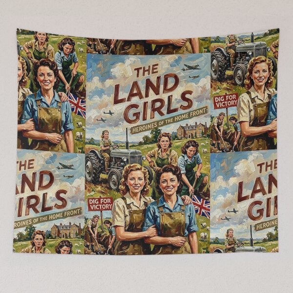 Item preview, Heroines of the Home Front – The Land Girls Fine Art Print designed and sold by Art's Diner.