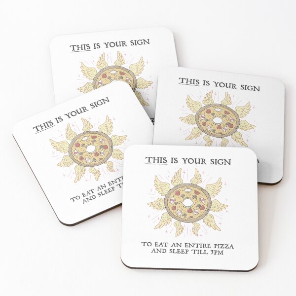 Item preview, This Is Your Sign To Eat Pizza Funny Food Meme designed and sold by JossDesign15.