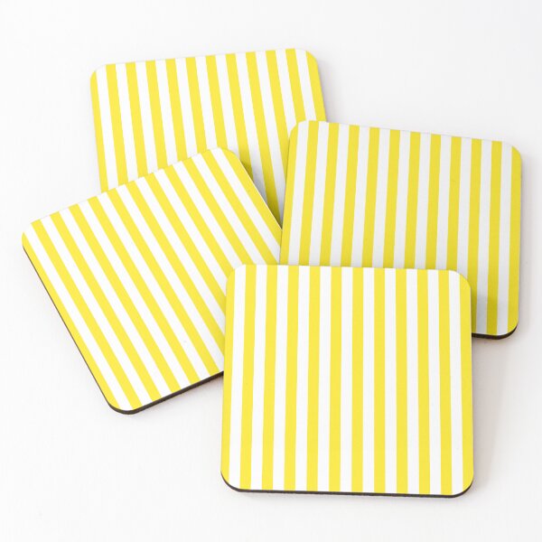 Item preview, Yellow and White Deckchair Stripe Pattern designed and sold by CreativeBridge.