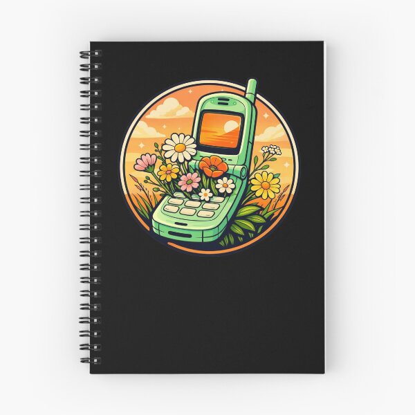 Item preview, Vintage Flip Phone with Blooming Wildflowers Sticker designed and sold by Timeless Junction.