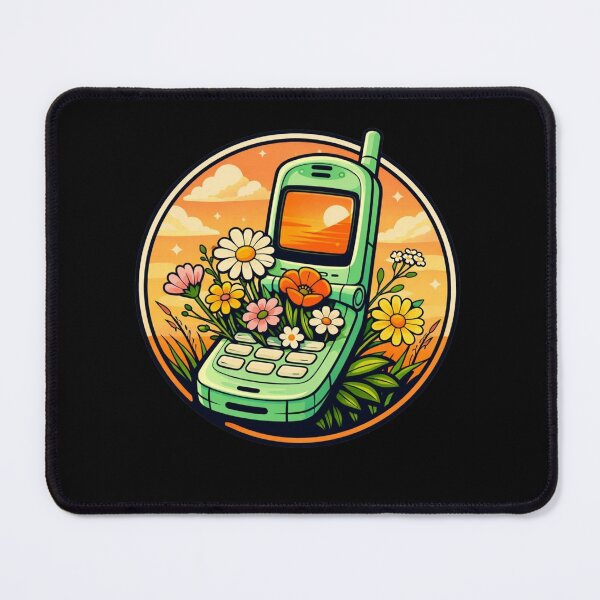 Item preview, Vintage Flip Phone with Blooming Wildflowers Sticker designed and sold by Timeless Junction.
