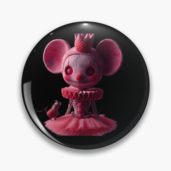 Item preview, Gothic Pink Mouse Clown Princess and Little Companion designed and sold by LujziWorld.
