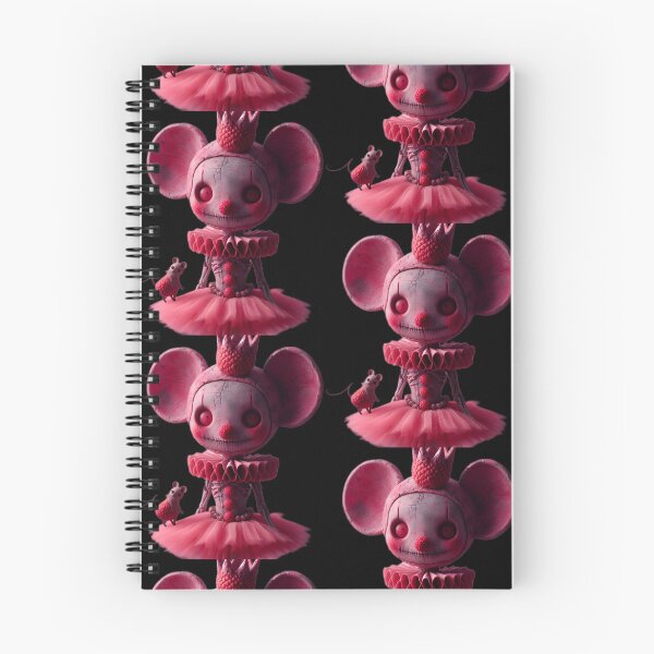 Item preview, Gothic Pink Mouse Clown Princess and Little Companion designed and sold by LujziWorld.