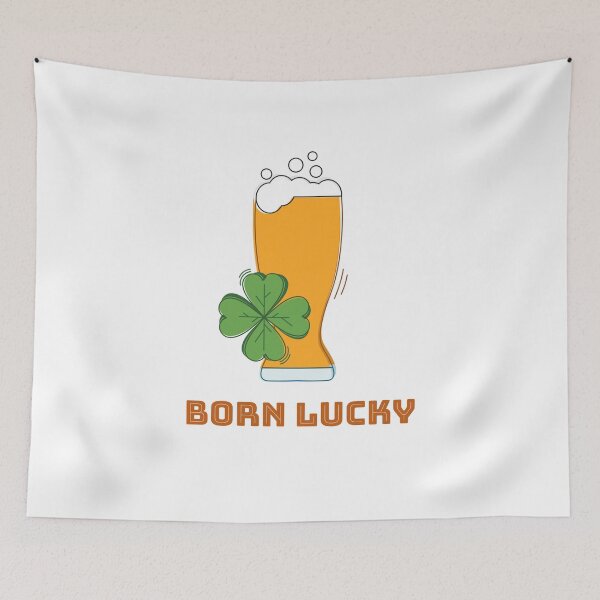 Item preview, BORN LUCKY designed and sold by SudeeshArt.