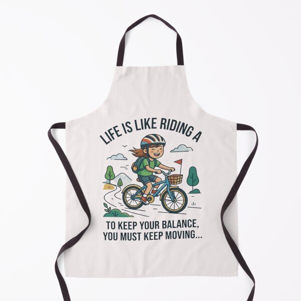 Item preview, Life Is Like Riding a Bicycle Motivational Quote by Albert Einstein designed and sold by pensational.