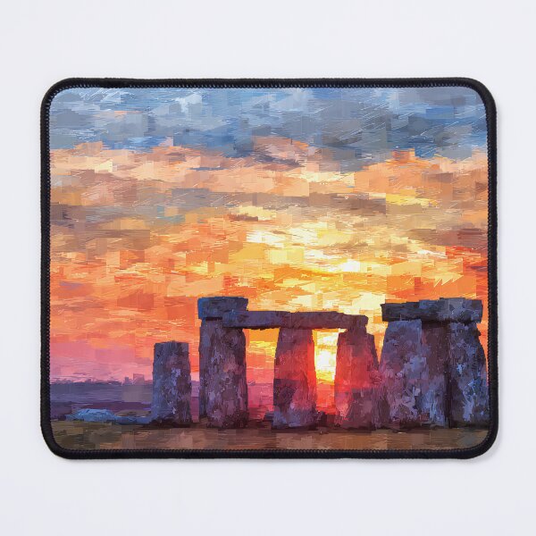Item preview, The Solstice Dawn | Stonehenge Sunrise and Sacred Landscape Art designed and sold by Stoneflower-Art.