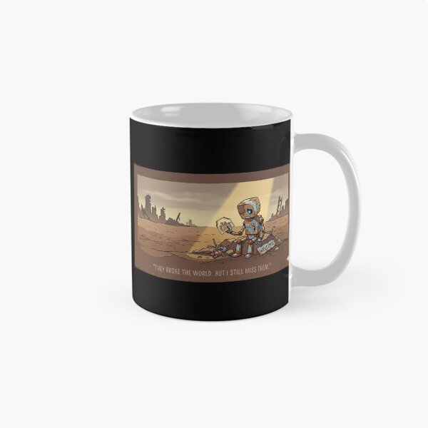 Item preview, They Broke The World - Sad Retro Robot designed and sold by mAXiBoOM.