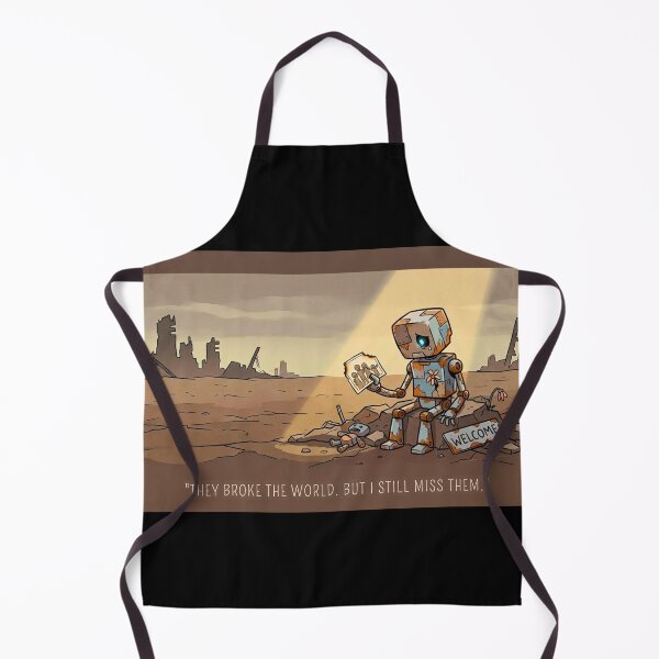 Item preview, They Broke The World - Sad Retro Robot designed and sold by mAXiBoOM.