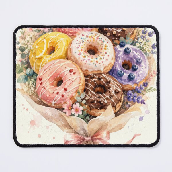 Item preview, Watercolor Donut Bouquet Wall Art Poster designed and sold by konkapo00.
