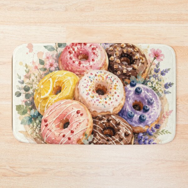 Item preview, Watercolor Donut Bouquet Wall Art Poster designed and sold by konkapo00.