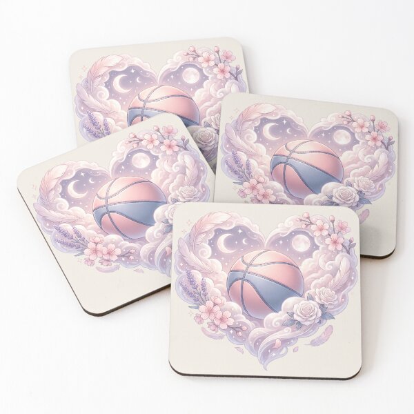 Item preview, Pastel Basketball Dreamy Coquette Heart designed and sold by MythicCotton.