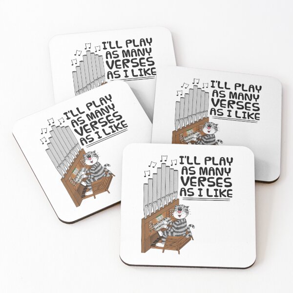 Item preview, Church Organist Cat, I'll Play As Many Verses As I Like designed and sold by doodlerob.