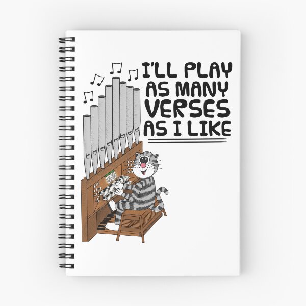 Item preview, Church Organist Cat, I'll Play As Many Verses As I Like designed and sold by doodlerob.