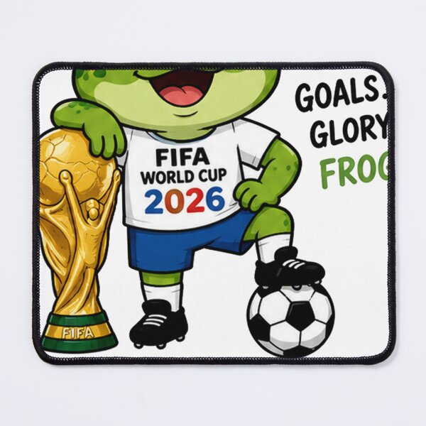 Item preview, goals glory frog with fifa world cup shield design stickers ! "Goals & Glory: The Ultimate World Cup Frog Sticker! ?⚽?" "World Cup Soccer Frog Sticker | Goals Glory FIFA Shield Design" designed and sold by Ulikedigital14.