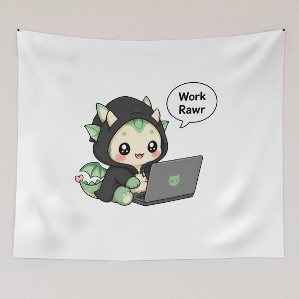 Item preview, Tiny Dragon Working designed and sold by Icareis-Studios.