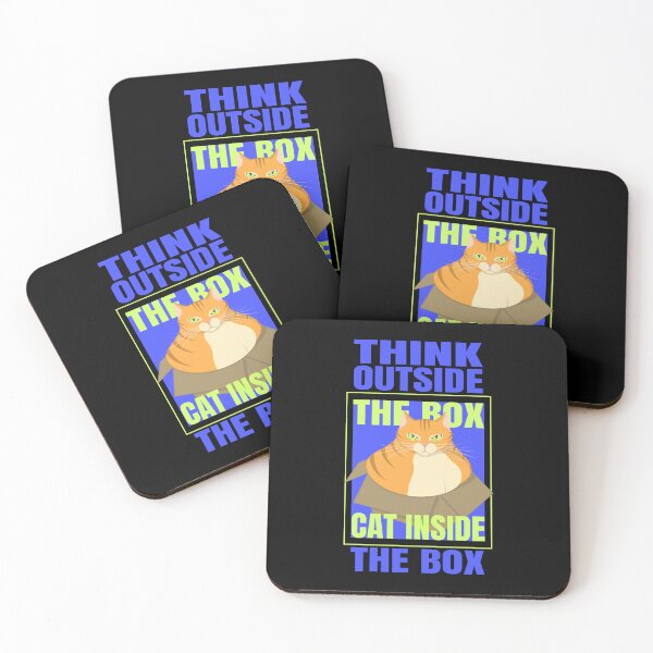 Item preview, Think Outside the Box Cat Inside the Box designed and sold by Scolliecat.