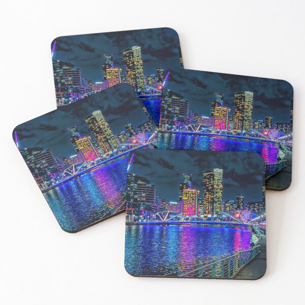 Item preview, View to Seafarers Bridge and Southbank - Melbourne, Victoria, Australia designed and sold by Steven Jodoin.