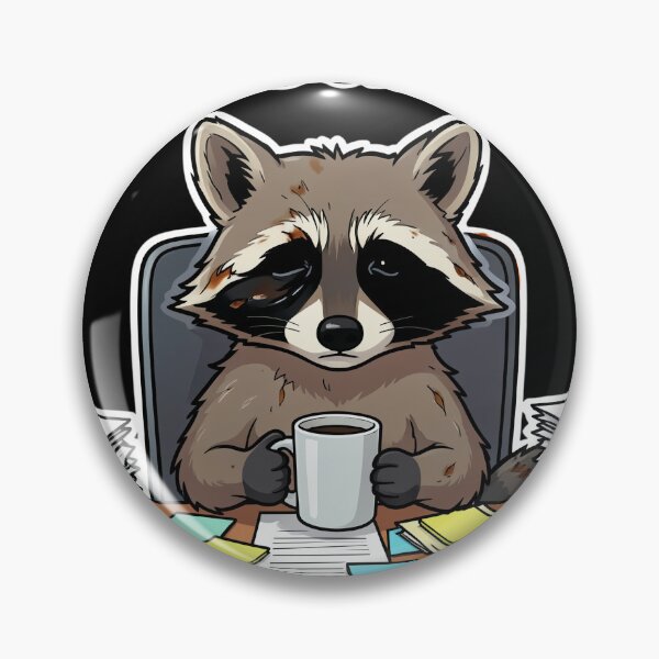 Item preview, Running on Empty Raccoon designed and sold by SoftAuraStudi0.