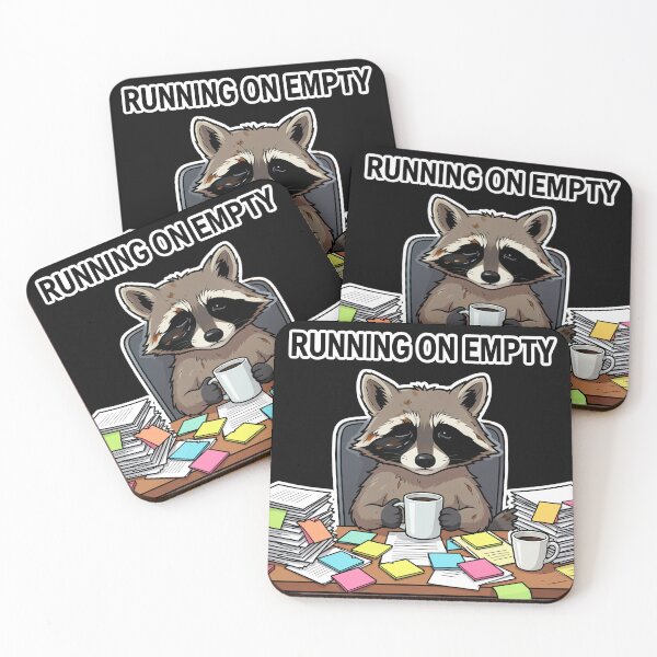 Item preview, Running on Empty Raccoon designed and sold by SoftAuraStudi0.