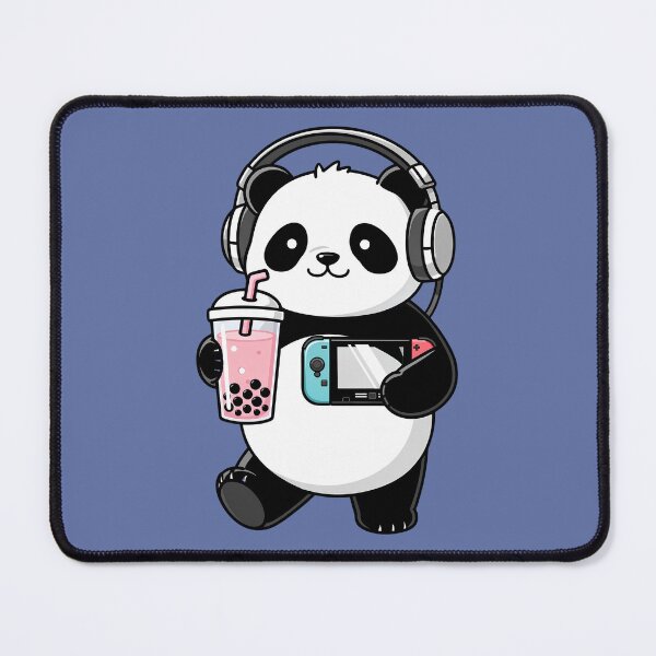 Item preview, Chill Gamer Panda | Bubble Tea & Handheld | Cozy Kawaii Style designed and sold by The Cartridge Club.