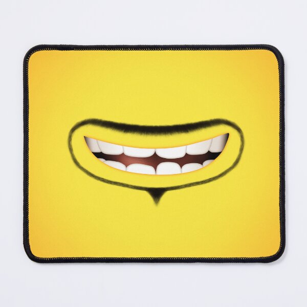 Item preview, Smiling Minion with boxed goatee beard designed and sold by WJ Design.