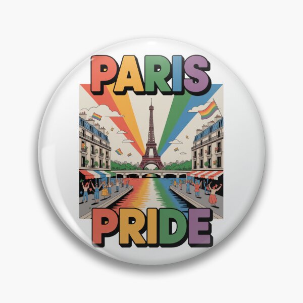 Item preview, Paris Pride Rainbow Eiffel Tower Celebration Art designed and sold by LukaRealm.