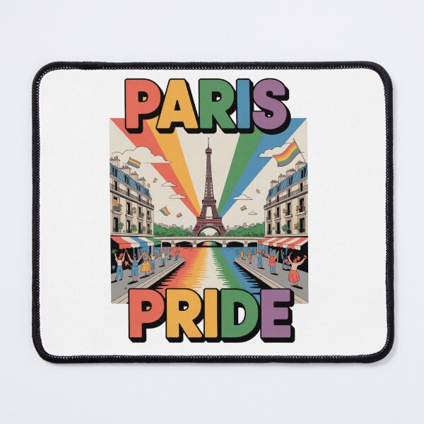 Item preview, Paris Pride Rainbow Eiffel Tower Celebration Art designed and sold by LukaRealm.