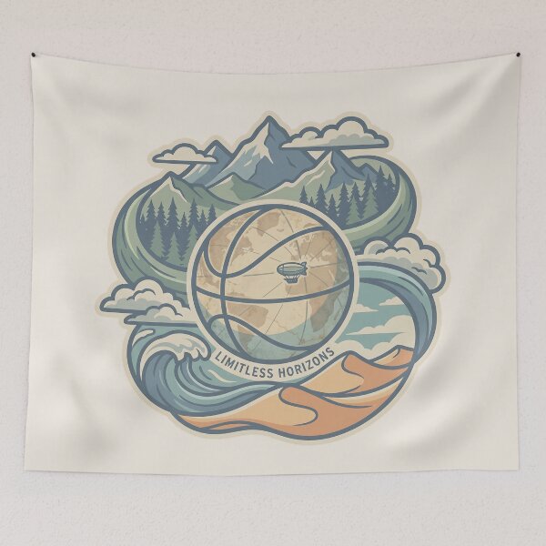 Item preview, Pastel Basketball Limitless Horizons Adventure designed and sold by MythicCotton.