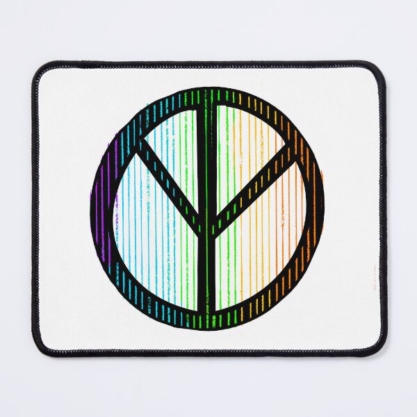 Item preview, PEACE sign- Rainbow (flipped upside down whoops!) designed and sold by LozzyARTs26.