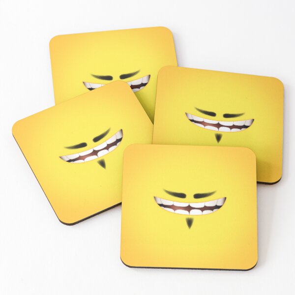 Aperçu de l'œuvre Minion souriant avec une petite moustache en guidon et un bouc créée et vendue par WJ Design.