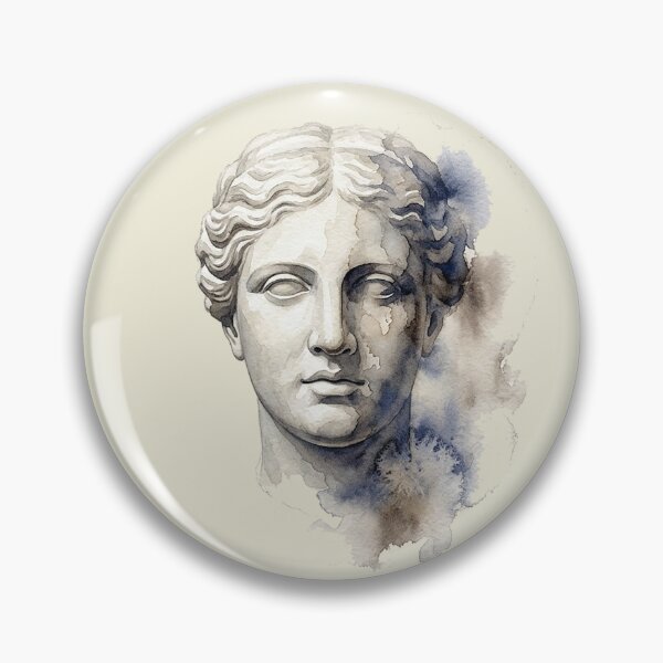 Item preview, Classical Echo: Marble Bust Watercolor Erosion designed and sold by GrabaHuk.