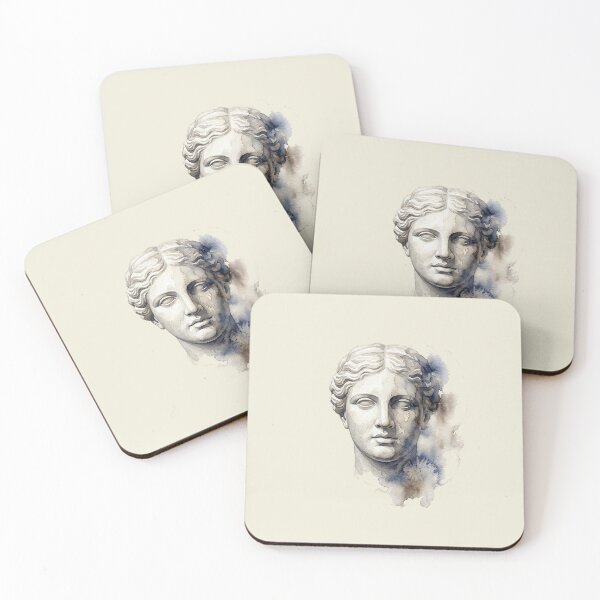 Item preview, Classical Echo: Marble Bust Watercolor Erosion designed and sold by GrabaHuk.