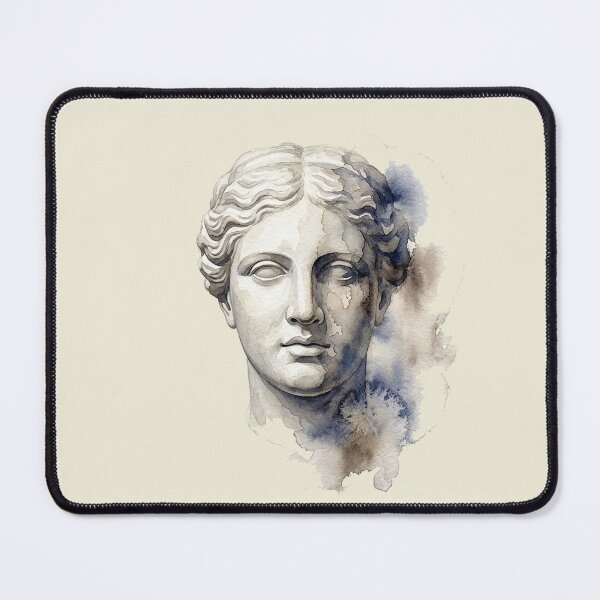 Item preview, Classical Echo: Marble Bust Watercolor Erosion designed and sold by GrabaHuk.