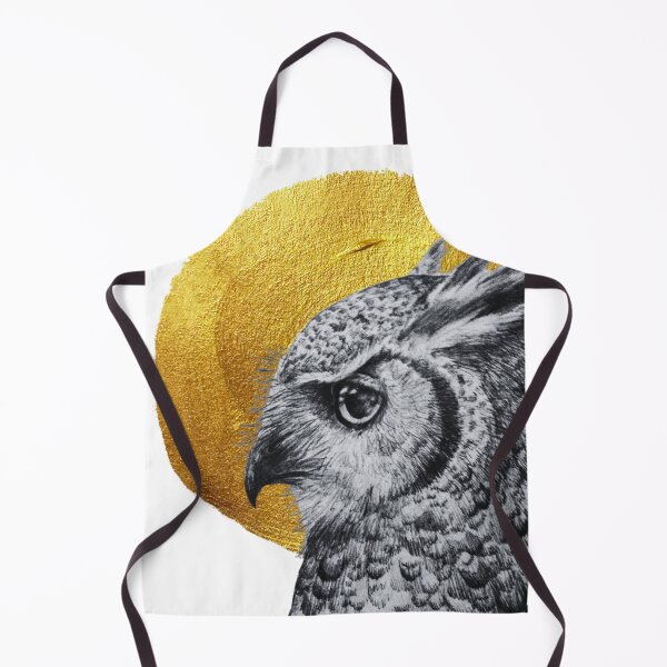Item preview, Owl with golden moon designed and sold by Sternentor Atelier.