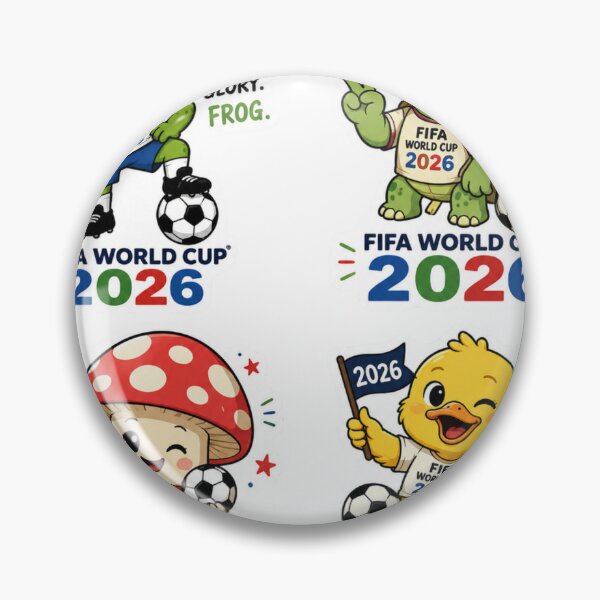 Item preview, Meet the Cutest Squad Ready for the 2026 FIFA World Cup! 2026 FIFA World Cup Celebration: Cartoon Frog, Turtle & Duck Squad! ⚽️ designed and sold by Ulikedigital14.