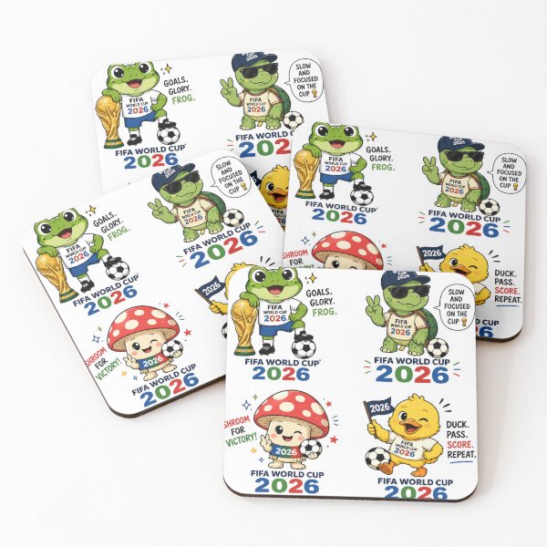 Item preview, Meet the Cutest Squad Ready for the 2026 FIFA World Cup! 2026 FIFA World Cup Celebration: Cartoon Frog, Turtle & Duck Squad! ⚽️ designed and sold by Ulikedigital14.