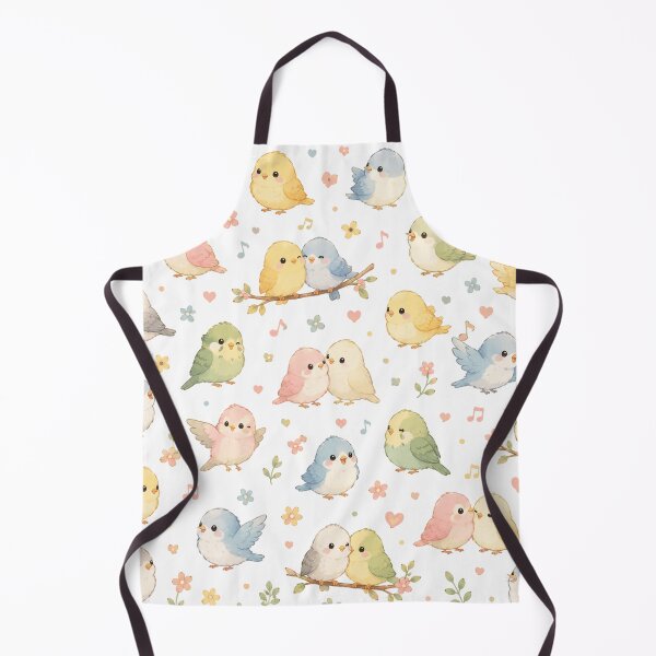 Item preview, Cute Kawaii Pastel Bird Floral Seamless Pattern designed and sold by Seculinator.