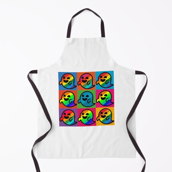 Item preview, Square of colorful ghosts designed and sold by labelia.