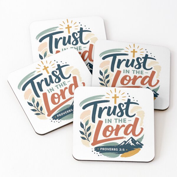 Item preview, Trust In The Lord Proverbs 3 5 Christian Sticker designed and sold by Omanut Studio — By Ashwin..