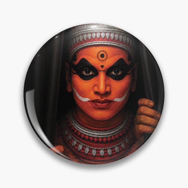 Item preview, Traditional Kathakali Performer Portrait Art designed and sold by myJPEG.