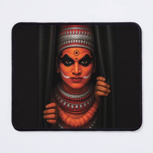 Item preview, Traditional Kathakali Performer Portrait Art designed and sold by myJPEG.