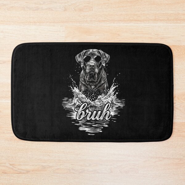 Item preview, Bruh - Cool Black Lab in Sunglasses Splashing designed and sold by Muse Merch.