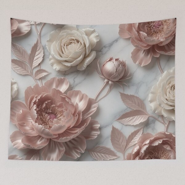 Item preview, Silky Dusty Pink Rose Marble Art designed and sold by IntelliMindDesigns.