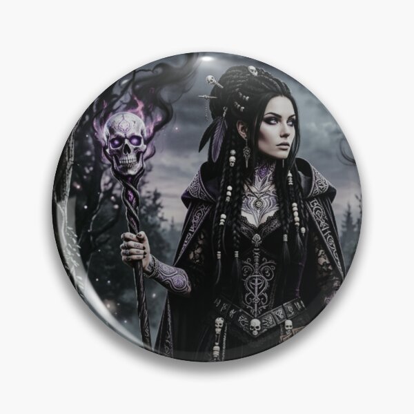 Item preview, Dark Gothic Witch in Enchanted Night Forest designed and sold by Kloshfresh.