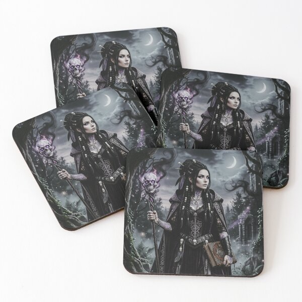 Item preview, Dark Gothic Witch in Enchanted Night Forest designed and sold by Kloshfresh.