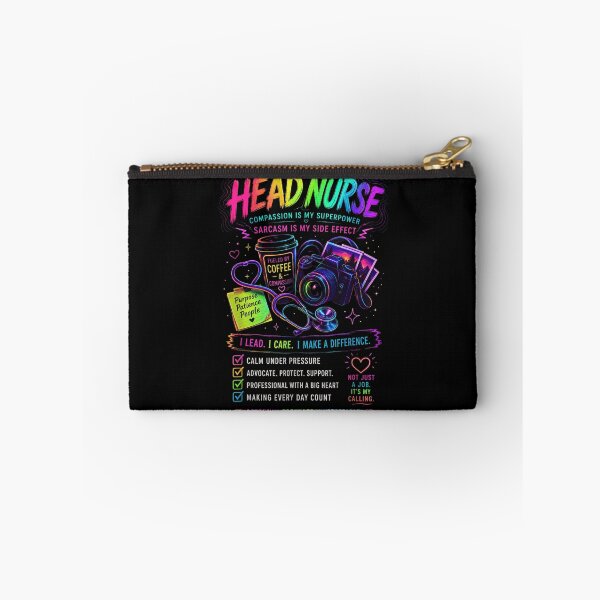 Item preview, Head Nurse Compassion Is My Superpower Sarcasm Is My Side Effect Neon designed and sold by PhocoNibict.