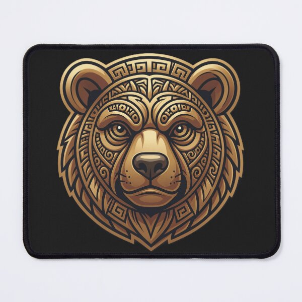 Item preview, Mayan Bear Face designed and sold by Kirrindy Designs.