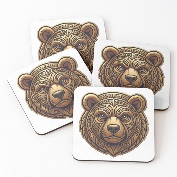 Item preview, Mayan Bear Face designed and sold by Kirrindy Designs.